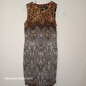 Bundle only Ann Taylor cotton dress Lined leopard